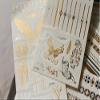 Amacoam Festival Tattoos Gold – Waterproof Temporary Metallic Tattoos, 6 Sheets, 70 Designs view 4