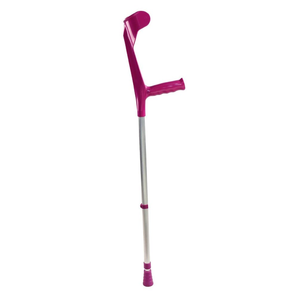 Forta QA-00182/03-FUC English Walking Cane, Adjustable Aluminum Crutch, Toucan Fuchsia