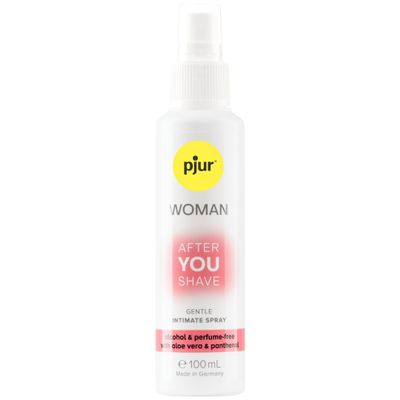 pjur WOMAN After YOU Shave (100 ml) – Care Spray with Panthenol for Sensitive Skin – No More Razor Bumps
