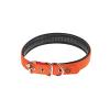Farm-Land Comfort Dog Collar, Signal Orange, 55 cm, Faux-Leather Padded, High Visibility view 1