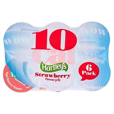 2x Hartley’s 10 Cal Strawberry Jelly Multipack, 6 x 175 g