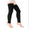 TOFLY Thigh Compression Socks, Footless Compression Sleeves, Medical Grade Compression Socks 15-20 mmHg, 1 Pair Black S view 1