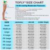 TOFLY Thigh Compression Socks, Footless Compression Sleeves, Medical Grade Compression Socks 15-20 mmHg, 1 Pair Black S view 2