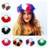 Cheerlife Flower Headband, Red and Green, for Christmas, Halloween, Festivals & Parties view 2