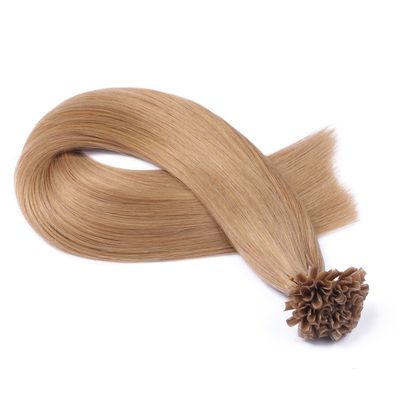 Keratin Bonding #16 Light Blonde Natural, 60 cm, 100 U-Tip Extensions, 100% Remy Human Hair