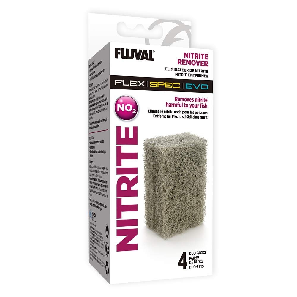 Fluval Nitrate Remover Filter Inserts for Flex and Spec Aquariums, 4-Pack
