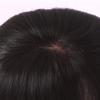Women’s Human Hair Lace Topper with Clips, 3 x 5 in, Handcrafted Mono-Silk Base, Crown Topper for Thinning Hair, 10 in Off Black view 3