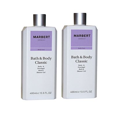 2 x Marbert Bath & Body CLASSIC Shower Gel, 400 ml Each (800 ml Total)