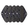 MUMBABY 5-Piece Bamboo Panty Liners, Black Lace, 20.3 cm view 1