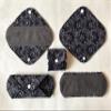 MUMBABY 5-Piece Bamboo Panty Liners, Black Lace, 20.3 cm view 2