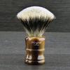 Traditional Wet Shaving Set with Silver Tip Badger Brush and Stainless Steel Double Stand view 3