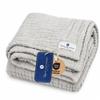 Nordic Coast Muslin Baby Blanket, Swaddle, Play Blanket & Burp Cloth (Gray) view 1