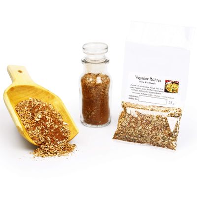 Vegan Scrambled Egg Seasoning Blend with Garlic | Vegetarian Cooking & Frying | Tofu Seasoning | Lactose-Free & Gluten-Free | 25 g