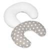 Velinda Small Nursing Pillow, Positioning Pillow, Baby Pillow and Sleep Aid, Cozy (Pattern: Polka-Dot Gray-White) view 1