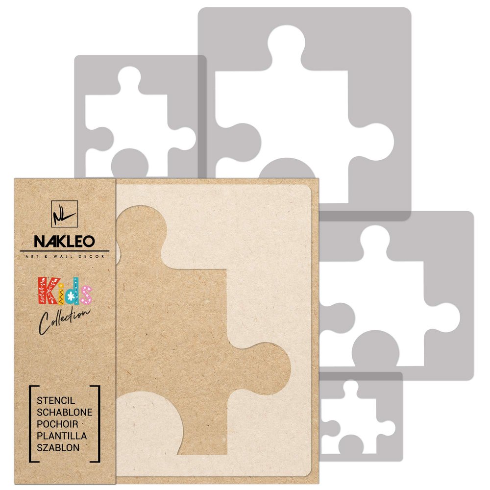 NAKLEO Wall Painting Stencils for Kids’ Rooms, Set of 5