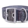 Petface Dog Collar, Tweed, Size M, Gray view 3