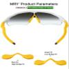 Mryok Replacement Earsocks and Nosepiece Kit for Oakley Radar EV Series Sunglasses - Yellow view 2