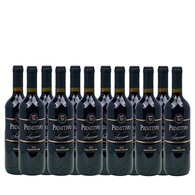 Italian Primitivo Puglia IGT Soprano Dry Red Wine (12 x 0.75 L)