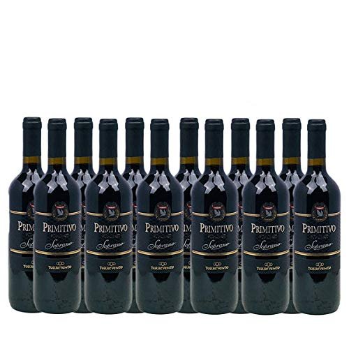 Italian Primitivo Puglia IGT Soprano Dry Red Wine (12 x 0.75 L)