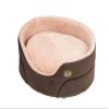 Gor Pets Essence Standard Bed in Soft Fleece, Size M, 60 cm, Gray Check Pattern view 3