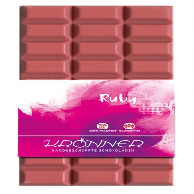 Krönner Ruby Chocolate 100 g – Unique Pink Chocolate Made from Ruby Cocoa Beans