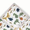 Little Unicorn Premium 100% Cotton Muslin Baby Blanket, Breathable Quilt, Play Blanket, Hand-Painted Designs, 150 x 180 cm (Dino Friends) view 2