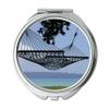YENDOSTEEN Mirror, Travel Mirror, Water Plants Beach Daylight, Pocket Mirror, Portable Mirror view 1