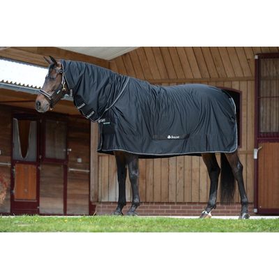 Bucas Shamrock Full Neck Power Cooler Rug 130 cm Black/Silver