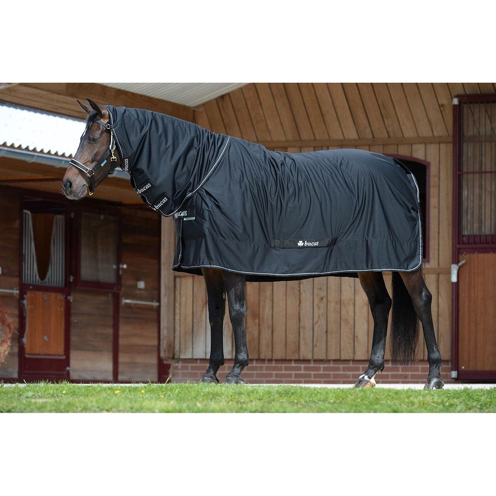 Bucas Shamrock Full Neck Power Cooler Rug 130 cm Black/Silver