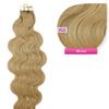Wavy Tape-In Extensions, 40 Wefts, 60 cm, Remy Human Hair, #22 Light Blonde view 1