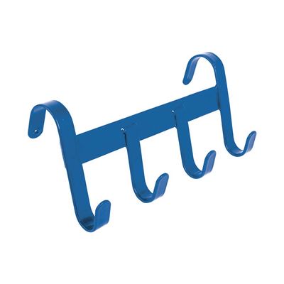 Perry Equestrian Sturdy Handy 4-Hook Hanger, Blue