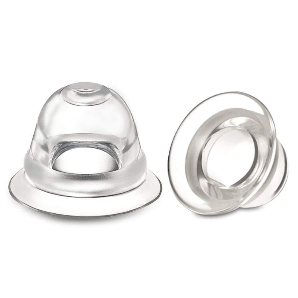 Welnove 4-Pack Nipple Suckers for Correcting Inverted Nipples, Soft Silicone, with Storage Case