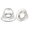 Welnove 4-Pack Nipple Suckers for Correcting Inverted Nipples, Soft Silicone, with Storage Case view 1