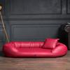 tierlando Orthopedic Dog Bed SAMMY EASY CLEAN with Viscoelastic Mattress, High Faux Leather Rim, 140 x 105 cm, Color 04 Dark Red view 3
