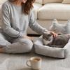 GUOCU Soft Removable Washable Pet Bed, Rubber Red, Size S view 2