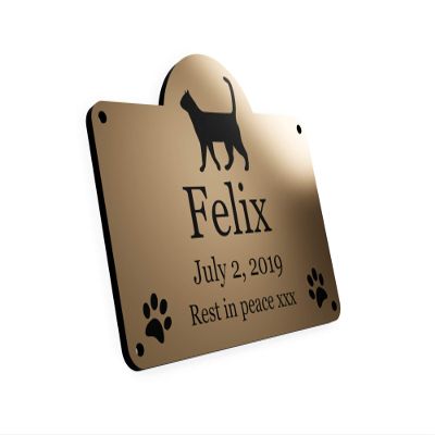 Origin Pet Memorial Plaque, Customizable, Waterproof