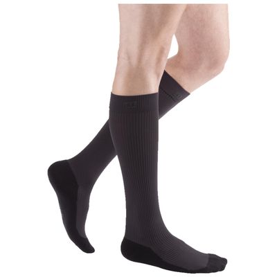 medi mediven active Compression Knee-Highs, Compression Class 2, Anthracite, Size VII, Closed Toe, Short