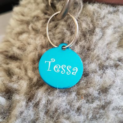 Gravuren.store 2 Pack Round Pet ID Tags