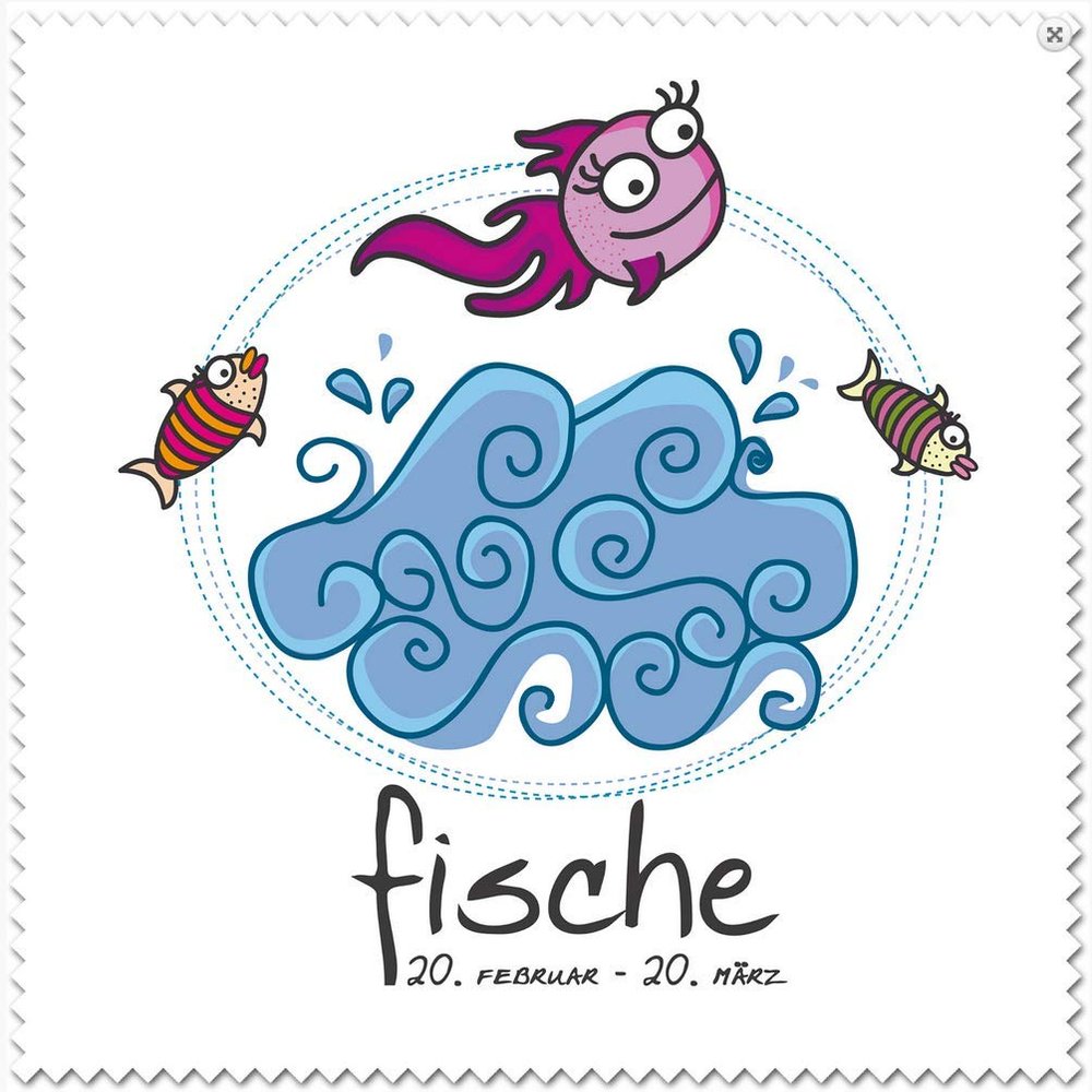 La Kelnet Pisces Zodiac Microfiber Glasses Cleaning Cloth, Washable, 18.5 x 18.5 cm