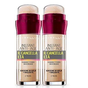 Maybelline New York Liquid Concealer, Age-Defying, 2-Pack, Nude