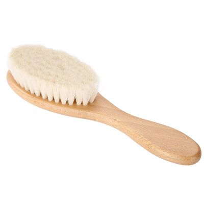 Wooden Hair Brush with Soft Bristles for Men, Women, and Children