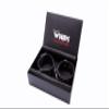 WHIPS Adjustable Black Leather Men's Ankle Cuffs, 25–29 cm view 2