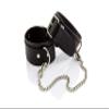WHIPS Adjustable Black Leather Men's Ankle Cuffs, 25–29 cm view 3