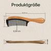 Onedor Extra-Long Handmade Green Sandalwood and Buffalo Horn Hair Comb view 2