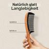 Onedor Extra-Long Handmade Green Sandalwood and Buffalo Horn Hair Comb view 3