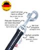 Twinkys Dog Style Reflective Dog Training Lead, Black, 30 m, 20 mm, Rubberized, with Hand Loop view 4