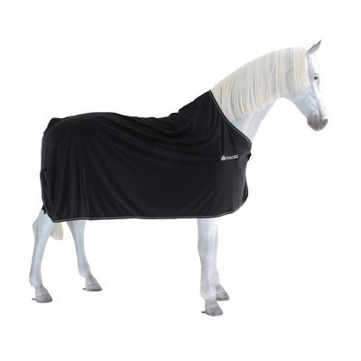 Bucas Panel Prize Cooler Horse Blanket, Black/Gray, 135 cm