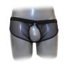 Red Mesh Open-Back Hipster Brief, Size M view 3