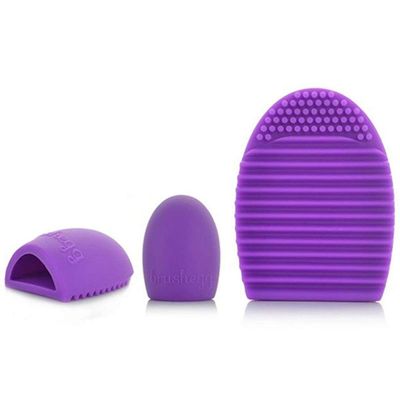 Uteruik Makeup Brush Cleaning Glove Scrubber, Purple