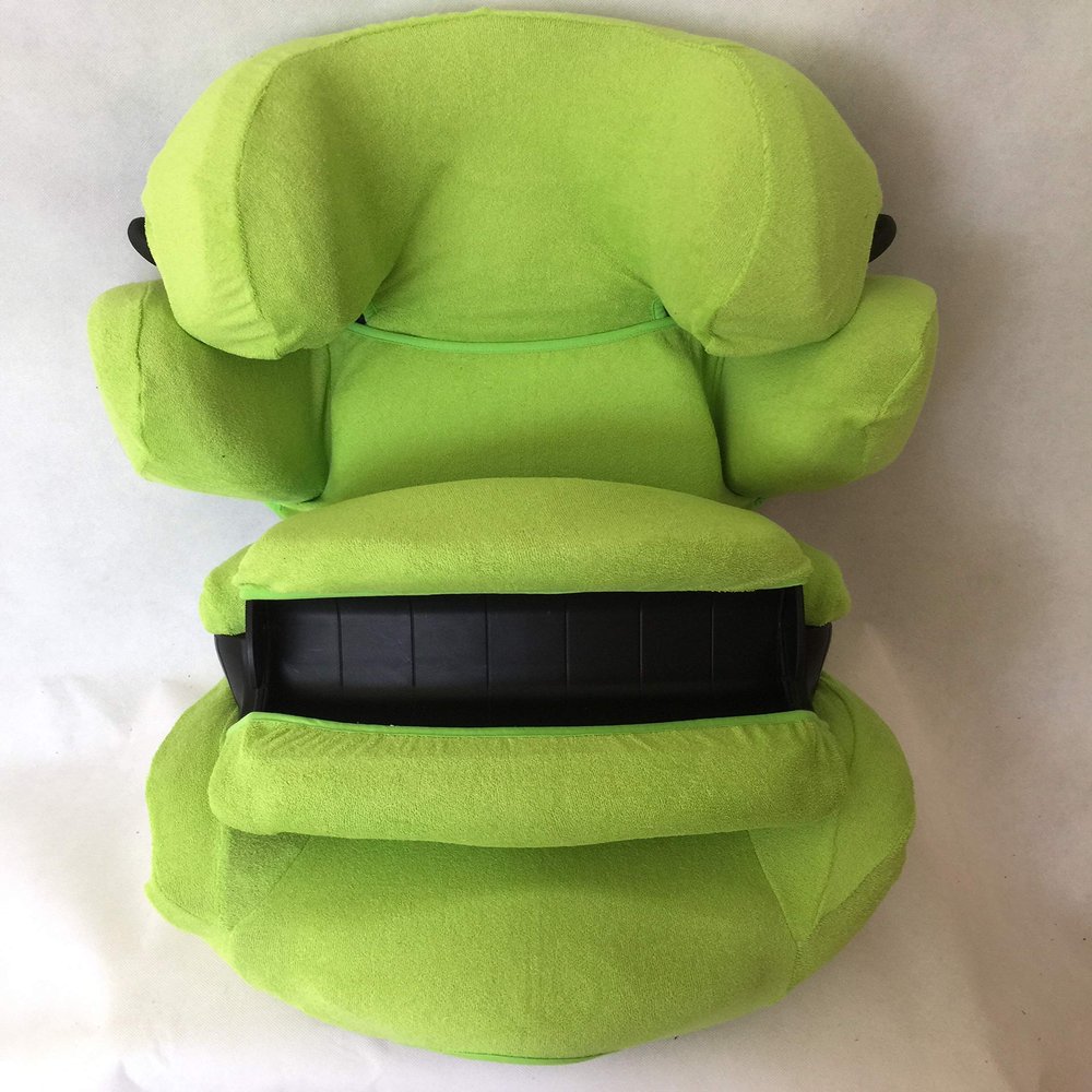 Terry Cloth Summer/Protective Cover for Kiddy Guardianfix 3, 100% Cotton, Green + Replacement Impact Shield Cover